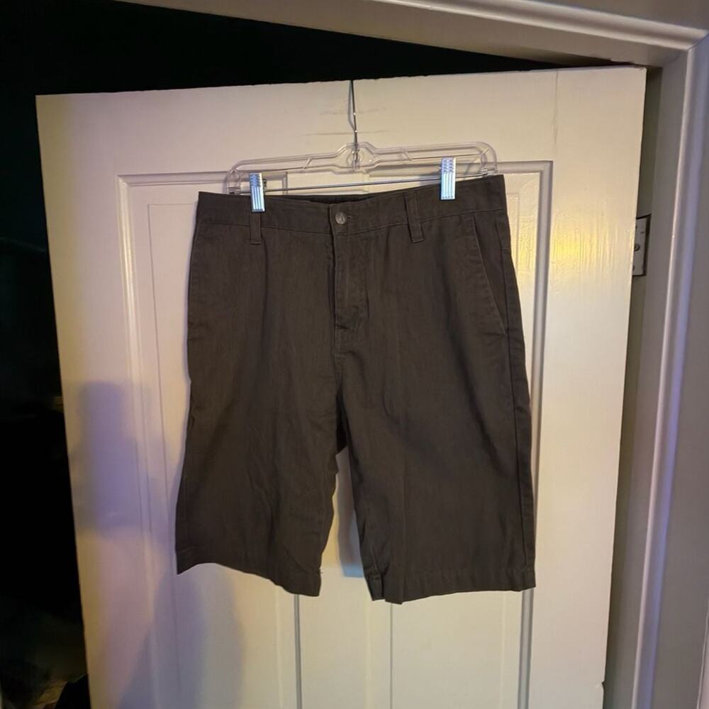 Volcom Men's Frickin Modern Stretch Chino Shorts Charcoal Grey Size 30